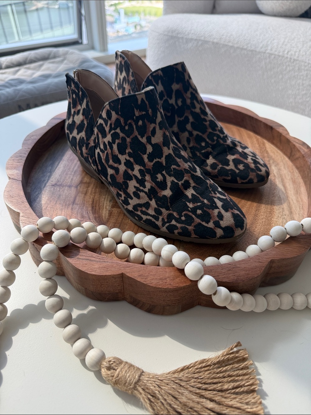 Reaction Kenneth Cole animal print ankle cute booties